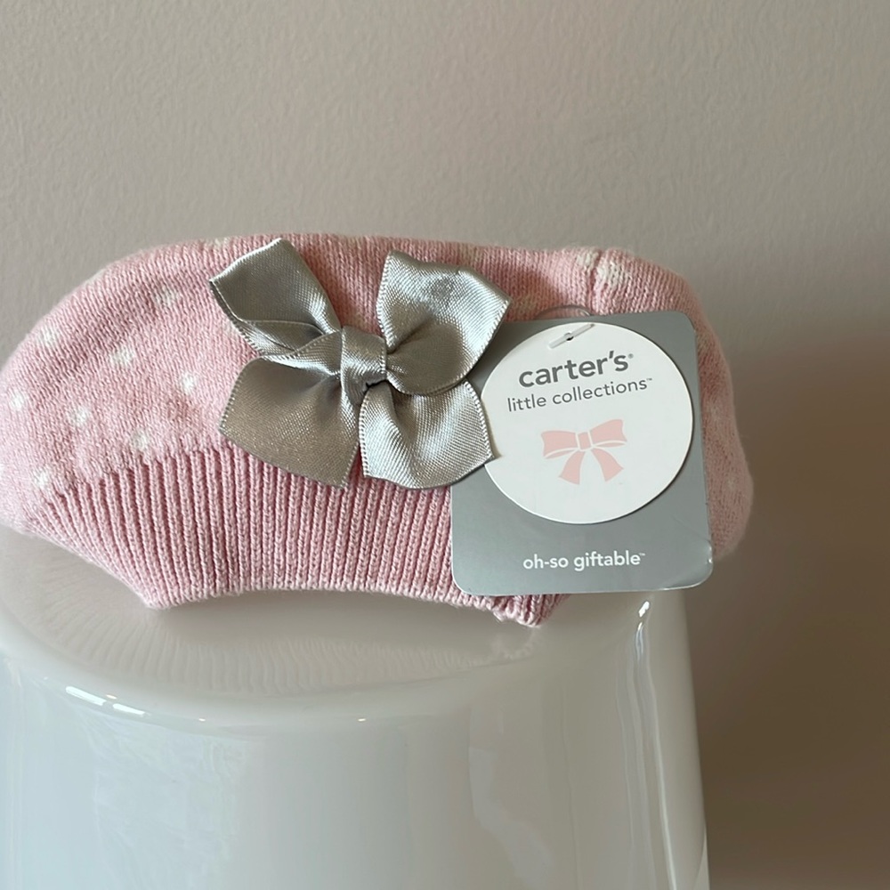 Carter’s Little Collections mini Beret hat -3-9 months